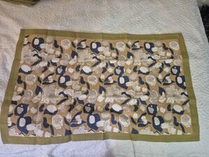 💥 Couleur Nature Forest Harvest Tea Towel Mustard & Blue Cu